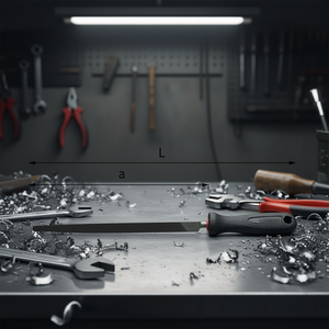 Lima de metalurgia 990 M con hoja larga para trabajar metales - Product Image 3