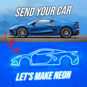 अपनी व्यक्तिगत कार आकार नेऑन साइन स्टोर व्यवसाय लोगो डिजाइन आपकी दीवार सजावट के लिए नीयन संकेतों का नेतृत्व करता है - Product Image 4