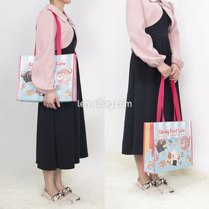 Bolsa de compras de Pp laminada personalizada, bolso de mano de polipropileno de tela no tejida, nuevo diseño, 2023 - Product Image 5