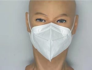 Penjualan laris masker debu kabut Anti-PM2.5 KN95 sekali pakai Respirator Earloop putih kemasan Individual tiga dimensi 3D - Product Image 3