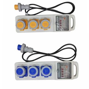 กล่องจ่ายไฟแบบพกพา IP67 40A RCD+4x16A MCB  ตัวเรือน ABS/PC แข็งแรงทนทาน 3x110V เต้ารับอุตสาหกรรม - Product Image 3