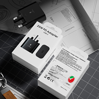 Emballage d'origine Adaptateur PD 25W de qualité Adaptateur de voyage Boîte d'électronique grand public avec logo