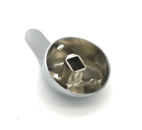 Robinet de cuisine et de salle de bain durable en zinc chromé poli, à poignée unique et à un seul trou