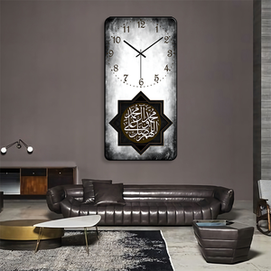 2025 nóng bán Chất lượng cao HD pha lê hồi giáo thạch anh Đồng hồ treo tường MDF kỹ thuật số Treo Kính mặt duy nhất cho phòng khách hồi giáo - Product Image 6
