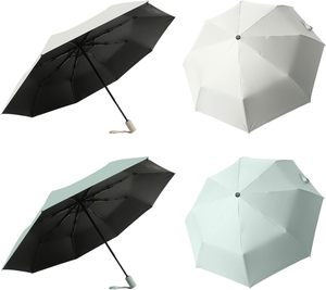Custom Logo Wholesale Three-Folding Branded Coloured Classic Rubber Portable Rain Automatic <b>Windproof</b> Advertising <b>Umbrella</b> - Product Image 2