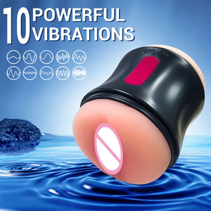 Güvenli gerçekçi tasarım düşük gürültü 2 motorlar 10 güçlü titreşim modları erkek mastürbasyon oyuncaklar en iyi Adult tor yetişkin seks oyuncakları - Product Image 4