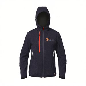 เสื้อแจ็คเก็ตซอฟต์เชลล์สีดำ ไซส์ L มีฮู้ด สำหรับใส่กิจกรรมกลางแจ้ง - Product Image 2