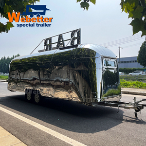 Carrito de Comida Rápida Móvil Webetter para Jugos, Cerveza, Postres, Donuts, Hot Dogs y Pizza, con Parrilla y Freidora - Product Image 5