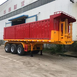 120ton 90t 70 ton arka damperli damperli römork kargo 100 ton yarı damperli römork