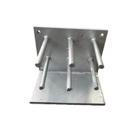 Pièces soudées galvanisées à chaud Q235, fabrication sur mesure pour la fondation de colonnes de canopies de gares ferroviaires à grande vitesse