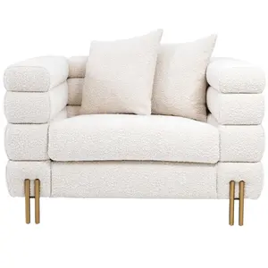 small foam sofa Suppliers-WOOL fabric SOFA Post-modern contracted Italian minimalist small family leisure special-shaped single living room sofa