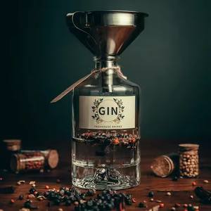 Kit de fabrication de gin DIY, gin <span class=keywords><strong>sans</strong></span> <span class=keywords><strong>alcool</strong></span>, garniture pour gin, kit de fabrication d'infusion de gin, entonnoir, doseur, pierre à whisky, accessoires de <span class=keywords><strong>bar</strong></span> en bois - Product Image 3