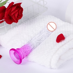 महिलाओं के लिए उच्च गुणवत्ता वाले वयस्क डिल्डो वाइब्रेटर, यथार्थवादी नरम रंगीन सिलिकॉन क्रिस्टल डिल्डो वाइब्रेटर सेक्स टॉय मैन लिंग - Product Image 6