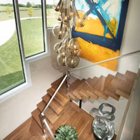 VIKO 2025 Minimalismo interior moderno con plataforma grande y escalera mono recta