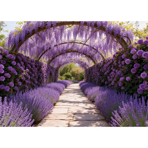 ฉากหลั<span class=keywords><strong>ง</strong></span>โค้งสีลาเวนเดอร์แสนโรแมนติก ผีเสื้อ กร<span class=keywords><strong>ง</strong></span>นก <span class=keywords><strong>ด</strong></span>อกไม้ ฉากถ่ายภาพ <span class=keywords><strong>ง</strong></span>านหมั้น <span class=keywords><strong>ง</strong></span>านวันเกิด แบนเนอร์ปรับแต่งได้ - Product Image 4