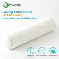 Nouvel oreiller décoratif en tissu respirant et rafraîchissant avec rembourrage en fibres douces pour le soutien du dos, coussin long et volumineux