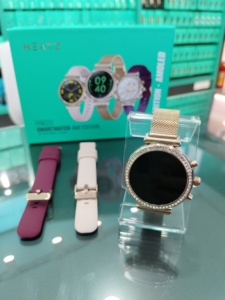 Reloj inteligente con pantalla táctil completa de diamante para mujer, seguimiento de salud ECG IP68, compatible con IOS <span class=keywords><strong>Android</strong></span>, esfera personalizada para todos los teléfonos móviles - Product Image 6