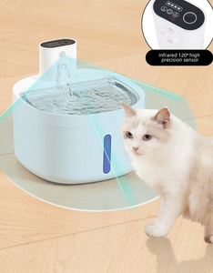 Fontaine à eau pour chat automatique OEM personnalisée 2,6 L, distributeur d'eau pour animaux de compagnie, bol électronique pour chiens et chats - Product Image 4