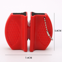 Ménage Petit Mini Aiguiseur De Couteaux Classe Extérieur Portable Double Face Gadgets De Cuisine