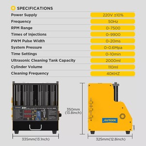 Limpiador ultrasónico de inyectores GDI OEM AUTOOL CT400 para inyectores de alta presión, limpieza de inyectores de combustible CT400 OEM AUTOOL CT400 G - Product Image 2