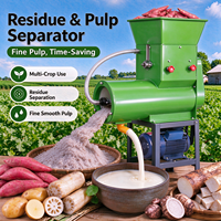 Machine de séparation de la pulpe et des résidus de manioc, pomme de terre, patate douce, racine de lotus et de pachyrhizus pour la production de pâte