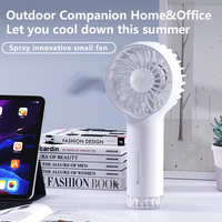 Ventilateur de poche mini USB rechargeable avec pulvérisation nano d'eau pour bureau, extérieur, usine – Vente en gros