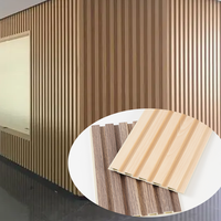 Panneaux de revêtement mural en PVC imperméable WPC pour usage intérieur, école, hôtel, salon, entrepôt, écologiques, durables, résistants à l'humidité