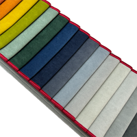 Tissu polaire uni extensible 100% polyester de haute qualité, léger, pour la production de meubles et la tapisserie industrielle