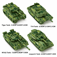 Bloques de Construcción Militares en Oferta, Juguete de Tanque del Ejército, 4 Sets, Kit de Bloques de Construcción para Niños, Regalo de Navidad para Niños