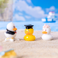 Mini résine animaux figurines Micro paysage jardin Aquarium maison de poupée accessoires charme de noël minuscule résine canard décor ornements