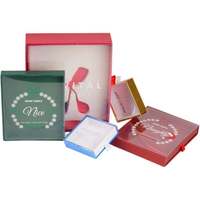 Nouveaux produits prix de gros boîte d'emballage de thé délicat et exquis à fleurs emballage boîte-cadeau en papier rigide rouge