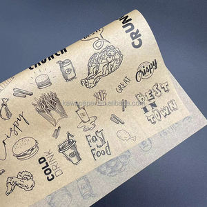 Жиронепроницаемая упаковочная бумага для пищевых продуктов с индивидуальным принтом крафт-бумага упаковка для пищевых продуктов упаковка для печенья - Product Image 3