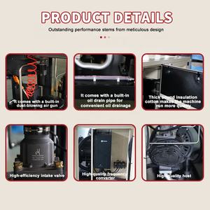 מדחס אוויר בורג 10hp 20 כ "ס 30hp 8bar 7.5kw 11kw 15kw 45kw 500l 600l 600l 600l מכונת מדחס אוויר - Product Image 5