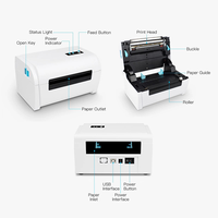 Imprimante d'étiquettes d'autocollants thermiques de bureau de 110mm pour produit en stock d'expédition express
