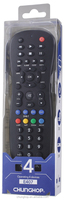 Télécommande universelle en plastique à code fixe pour téléviseurs LCD LED E407, compatible avec 6 appareils, facile à utiliser
