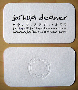 สีเบจนมขาว Letterpress ปรับแต่งบริษัทนามบัตรบัตรสื่อสังคม - Product Image 3