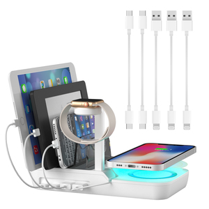 Nuevo diseño 75W Multi Fast Wireless Charger Dock Station Teléfonos móviles para <span class=keywords><strong>iPhone</strong></span> 12 XR <span class=keywords><strong>XS</strong></span> <span class=keywords><strong>Max</strong></span> 8 <span class=keywords><strong>Cargador</strong></span> <span class=keywords><strong>Inalambrico</strong></span> - Product Image 6
