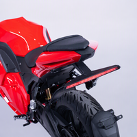 5000W Electric Sportbike Motorcycle 72V Mid Drive Chain ABS Red Racing E-Moto Gold Inverted Fork Dual Disc Adult