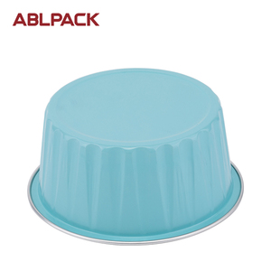 Bán buôn dùng một lần màu hộp đựng thức ăn Baking cup 125ml <span class=keywords><strong>Aluminum</strong></span> foil tấm Chảo có nắp đậy - Product Image 5