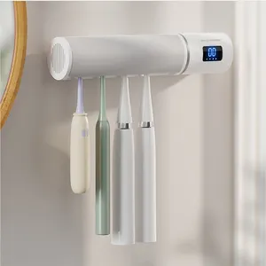 厂家直销UVC口腔护理壁挂式牙刷架智能UVA便携式电动牙刷消毒器