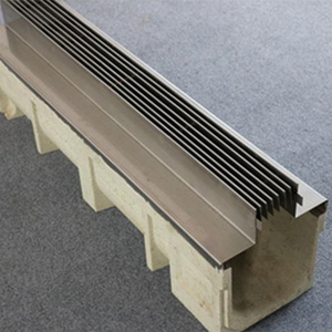 Canaleta de Drenaje de Hormigón Polímero <span class=keywords><strong>con</strong></span> Cubierta Estampada Prefabricada en Forma de U de Diseño Moderno - Product Image 3