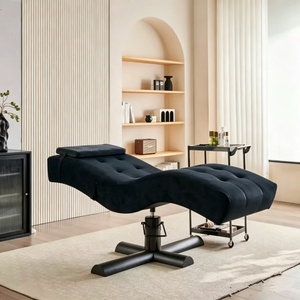 Table de massage réglable en forme de S, multifonctionnelle, pour extensions de cils, tatouage, mise en forme des sourcils, soins du visage, spa, pour salon de beauté - Product Image 1