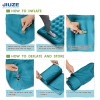Matelas gonflable de camping pliable d'extérieur avec pompe intégrée Matelas gonflable de plage de pique-nique Matelas gonflable auto-gonflant