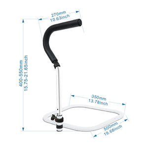 Rails de lit de sécurité pour personnes âgées blanches - Product Image 4