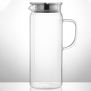 Top-Xếp hạng sản phẩm hộ gia đình dày thủy tinh trong suốt nước lạnh trà nồi bình thủy tinh tùy chỉnh ấm trà với nắp - Product Image 5