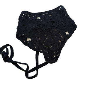 Foulard Triangolare Vintage Lavorato all'Uncinetto, Bandana <span class=keywords><strong>per</strong></span> Capelli Traforata, Accessorio Retro <span class=keywords><strong>per</strong></span> Capelli, Fascia Bohémien <span class=keywords><strong>per</strong></span> Ragazze - Product Image 6
