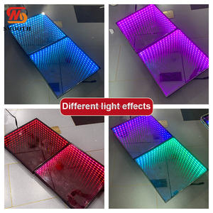 SLOOTH 3D Infinite Dance Floor Sheet Télécommande Changement de couleur RGB LED Scène de mariage pour la fête - Product Image 2