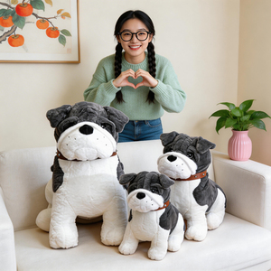 Juguete de Peluche de Perro Realista y Adorable, Suave y Esponjoso, Muñeco de Peluche de <span class=keywords><strong>Shar</strong></span> <span class=keywords><strong>Pei</strong></span> Sentado, Decoración para Habitación, Regalos de Cumpleaños, Venta al por Mayor y al Detal - Product Image 2
