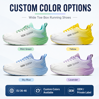 Chaussures de course personnalisées à bout large unisexe, baskets respirantes et légères, chaussures de marche athlétiques OEM à marque privée
