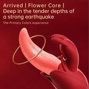 Sucette <span class=keywords><strong>en</strong></span> forme de rose pour femmes - Jouet vibrant <span class=keywords><strong>en</strong></span> silicone étanche rechargeable avec 10 fréquences pour jeux de <span class=keywords><strong>couple</strong></span> - Cadeau - Product Image 4